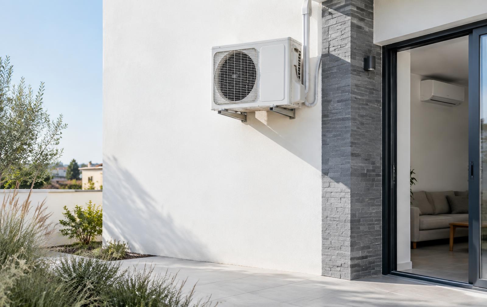 Instalación prolija de un aire acondicionado split en una vivienda